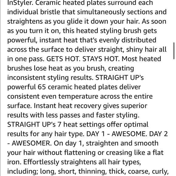 In styler Number one straightening brush new in box - Picture 9 of 12